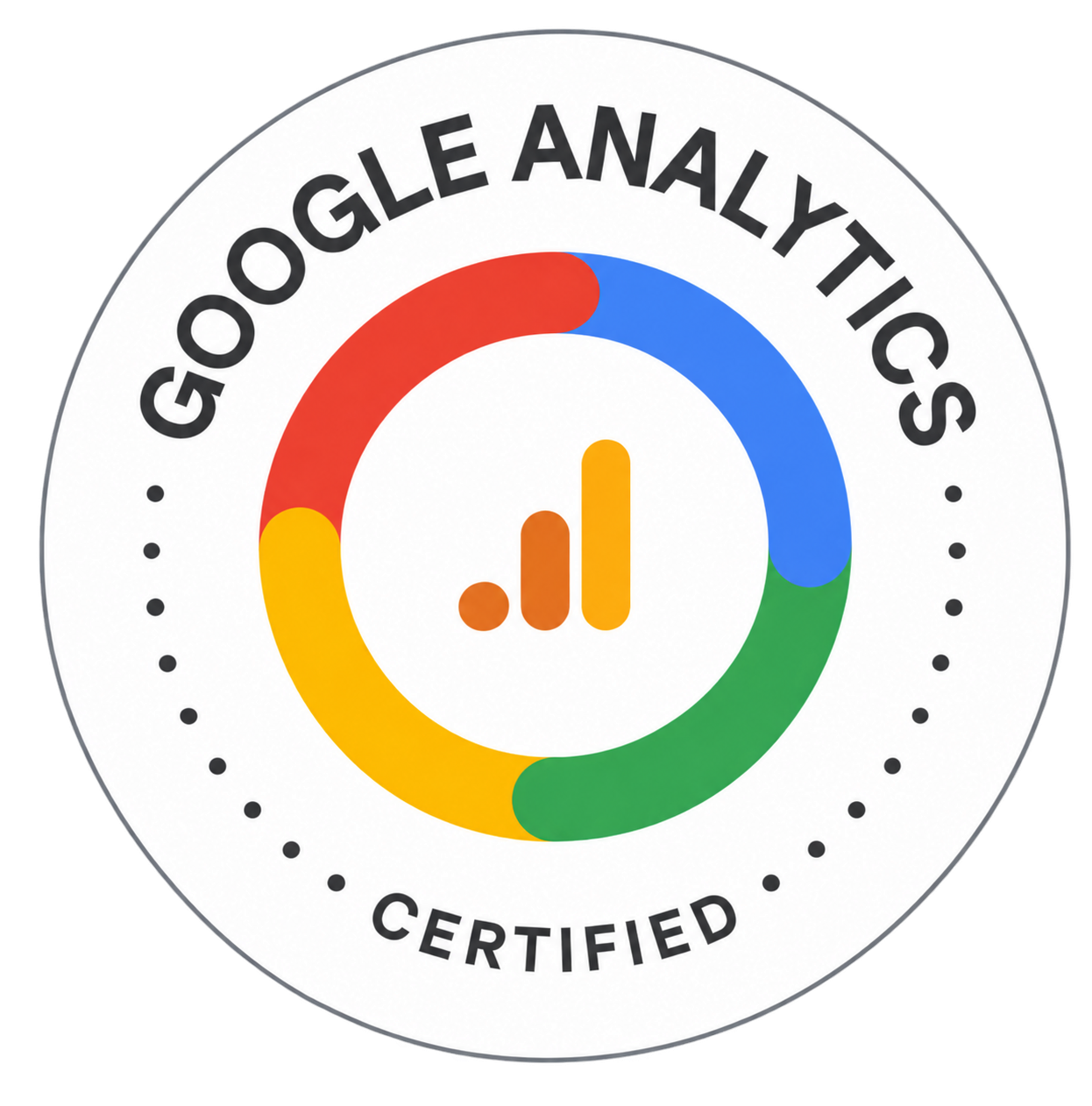 Selo de certificação Google Analytics